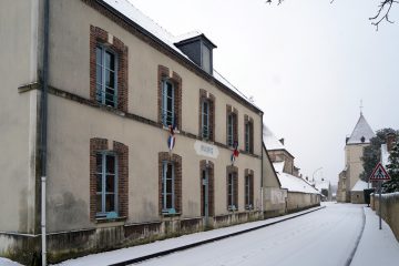 La mairie sous la neige